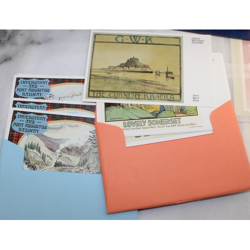 743 - Worldwide Stamp Collection including UK 1st Day Covers and Stamp Postcard Album