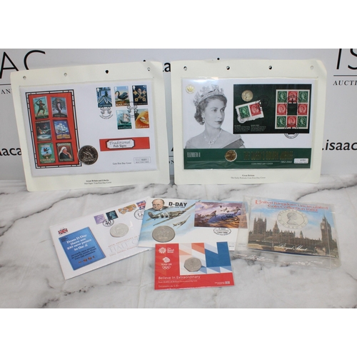 390 - Selection Of Collectable Coins/First Day Covers Inc
The Queen's Golden Jubilee Coin First Day Cover
... 