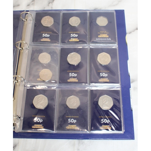 392 - Change Checker Album With 50p Coins (27 Coins In Total)