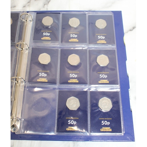 392 - Change Checker Album With 50p Coins (27 Coins In Total)