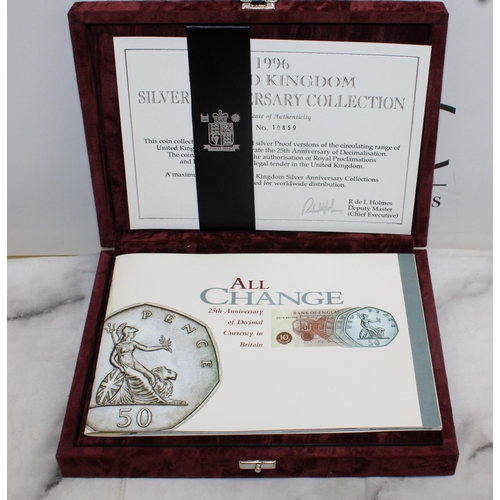 395 - 1996 UK Silver Anniversary Collection Boxed