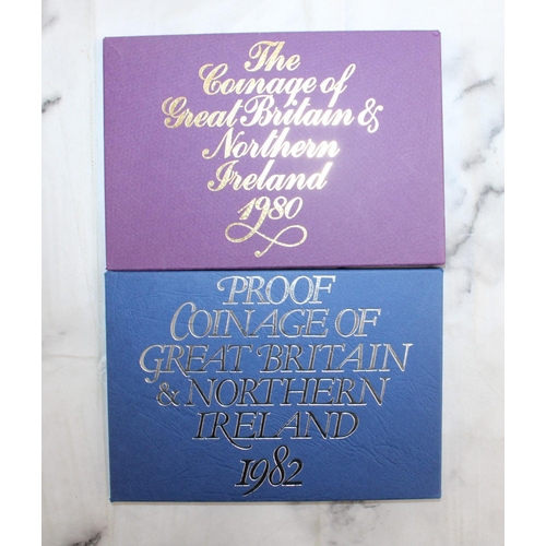 401 - 1980 & 1982 UK Proof Sets