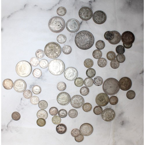 383 - A Selection Of Coins Including Florins, Shillings, Sixpence And Threepence
Weight 200g