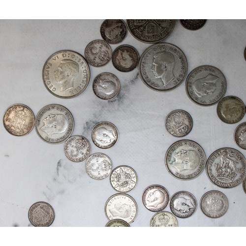 383 - A Selection Of Coins Including Florins, Shillings, Sixpence And Threepence
Weight 200g