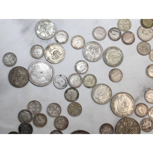 383 - A Selection Of Coins Including Florins, Shillings, Sixpence And Threepence
Weight 200g