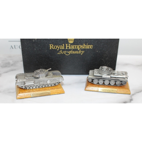 572 - Boxed Royal Hampshire Fine Art Sculpture Military Miniatures 