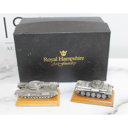 572 - Boxed Royal Hampshire Fine Art Sculpture Military Miniatures 