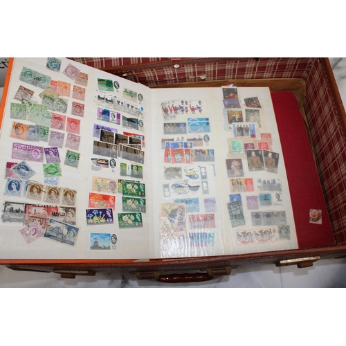 519 - Suitcase Containing Large Quantity Of Collectable Stamps Various Countries