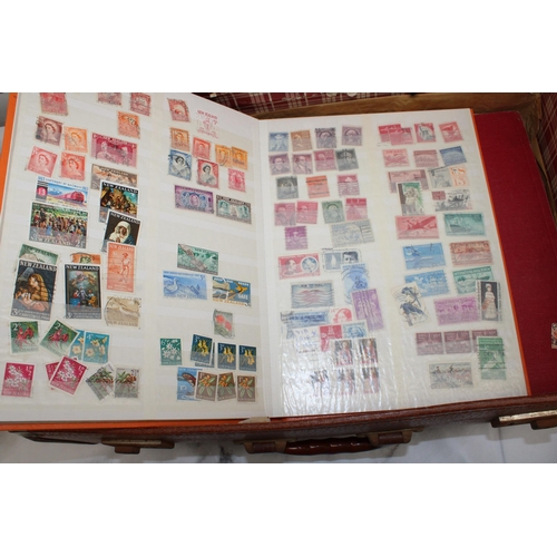 519 - Suitcase Containing Large Quantity Of Collectable Stamps Various Countries