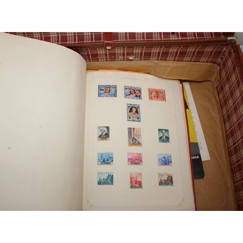 519 - Suitcase Containing Large Quantity Of Collectable Stamps Various Countries