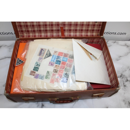 519 - Suitcase Containing Large Quantity Of Collectable Stamps Various Countries