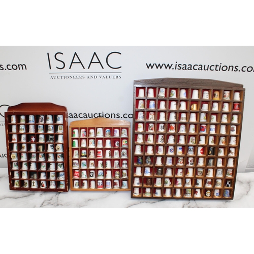 35 - Quantity Of Collectable Thimbles In Wooden Cases/Shelfs Largest Case-35cm-39cm
All Proceeds Go To Ch... 