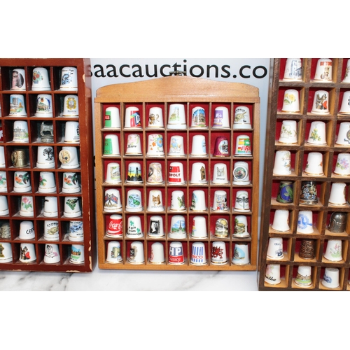 35 - Quantity Of Collectable Thimbles In Wooden Cases/Shelfs Largest Case-35cm-39cm
All Proceeds Go To Ch... 