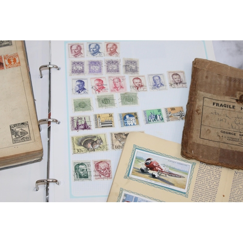 521 - Quantity Of Collectable Stamps Some Unfranked/ Cigarette Cards