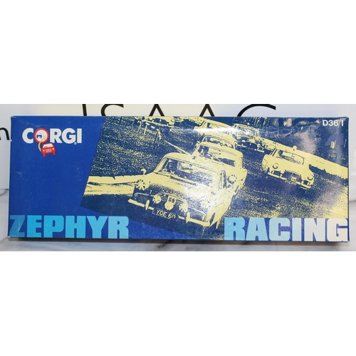 609 - Boxed Corgi Ford Zephyr Racing Cars