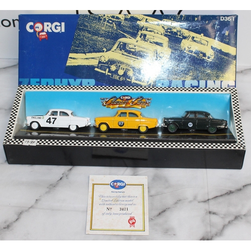 609 - Boxed Corgi Ford Zephyr Racing Cars