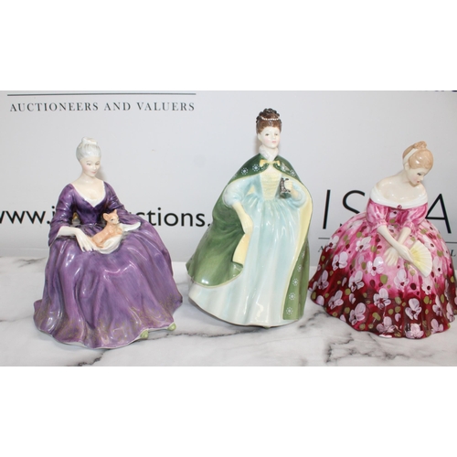 172 - Six Royal Doulton Figurines Unboxed Inc- Premiere 2343/Charlotte 2421/Winsome 2220/Hilary 2335/Victo... 