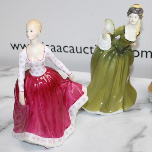 178 - Six Royal Doulton Figurines Unboxed Inc Fiona 2694/Innocence 2847/Simone 2378/Sandra 2265/Pauline 24... 