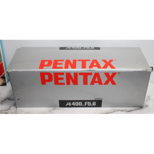 11 - Large Quantity Of PENTAX Camera's & Accessories/Binoculars Most In Original Boxes