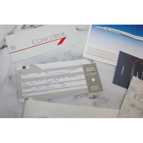 49 - Selection Of Concorde Flight Memorabilia Inc- Pin Badges One Boxed