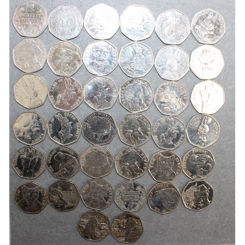 373 - 38 x Collectable 2016-2019 50 Pence Coins