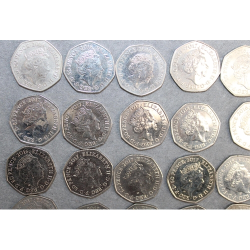 373 - 38 x Collectable 2016-2019 50 Pence Coins