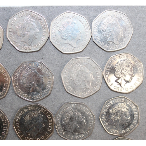 373 - 38 x Collectable 2016-2019 50 Pence Coins