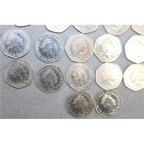 373 - 38 x Collectable 2016-2019 50 Pence Coins