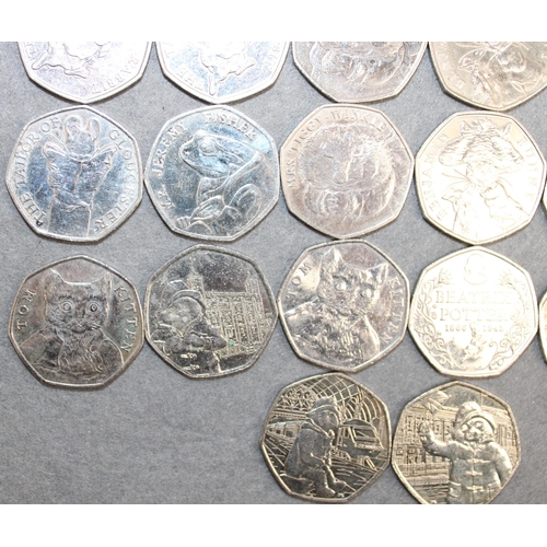 373 - 38 x Collectable 2016-2019 50 Pence Coins