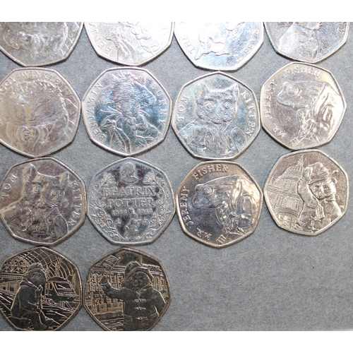 373 - 38 x Collectable 2016-2019 50 Pence Coins