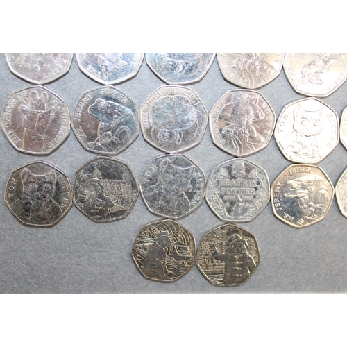 373 - 38 x Collectable 2016-2019 50 Pence Coins