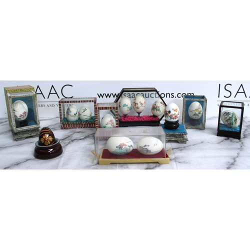 69 - A Selection Of Decorative Eggs In Various Conditions Look To Be Hand Painted
COLLECTION ONLY