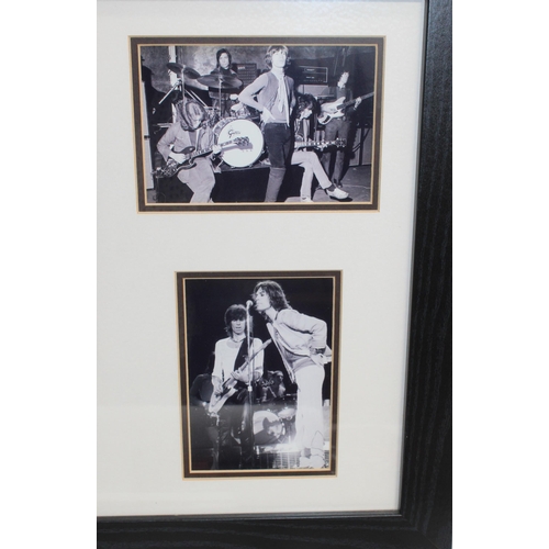 201 - Rolling Stones Collection Inc-Framed Picture 78 x42.5cm/Five Programmes 1990, 1976,1997/98, 1976, 20... 