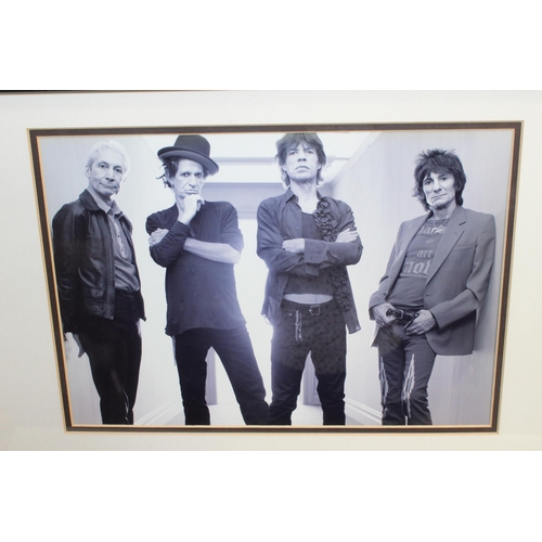 201 - Rolling Stones Collection Inc-Framed Picture 78 x42.5cm/Five Programmes 1990, 1976,1997/98, 1976, 20... 