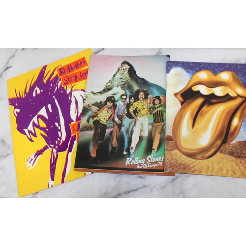 201 - Rolling Stones Collection Inc-Framed Picture 78 x42.5cm/Five Programmes 1990, 1976,1997/98, 1976, 20... 