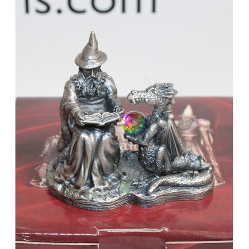 95 - 5 x Boxed Myth And Magic By The Tudor Mint Sculptures Including
3206 Sir Percival
3204 King Arthur
3... 
