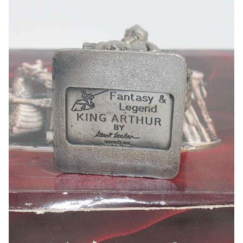 95 - 5 x Boxed Myth And Magic By The Tudor Mint Sculptures Including
3206 Sir Percival
3204 King Arthur
3... 