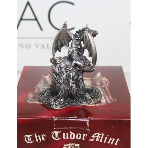 97 - 5 x Boxed Myth And Magic By The Tudor Mint Sculptures Including 
3049 Dragon Of The Forest
3052 Virg... 