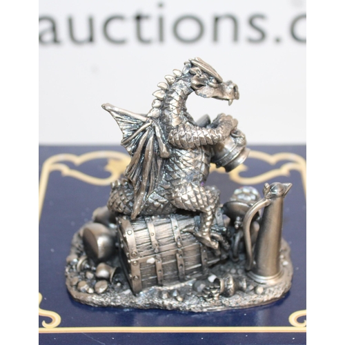 100 - 5 x Boxed Myth And Magic By The Tudor Mint Sculptures Including 
3156 Behave
6005 Tyrannasaurus
9020... 