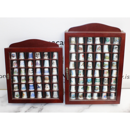 104 - Two Cases 33 x 23/ 26.5 x 23 Containing Collectable Thimbles
COLLECTION ONLY