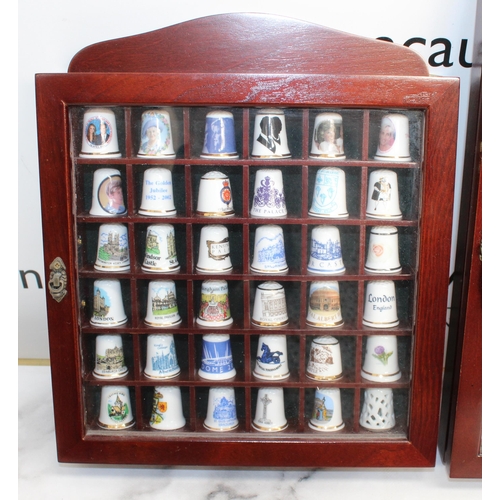 104 - Two Cases 33 x 23/ 26.5 x 23 Containing Collectable Thimbles
COLLECTION ONLY