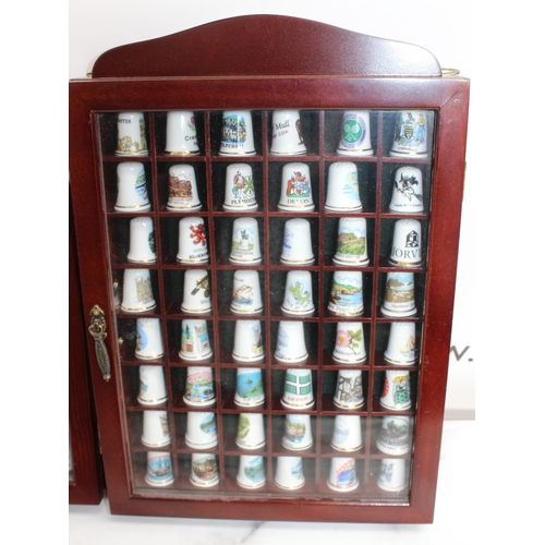 104 - Two Cases 33 x 23/ 26.5 x 23 Containing Collectable Thimbles
COLLECTION ONLY