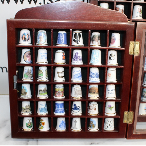 104 - Two Cases 33 x 23/ 26.5 x 23 Containing Collectable Thimbles
COLLECTION ONLY