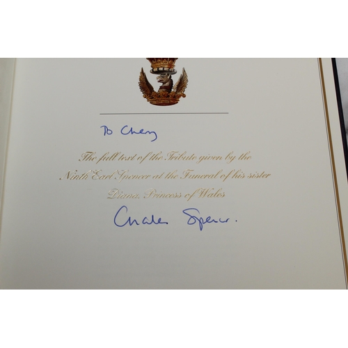 105 - Boxed Althorp Signed Earl Spencer's Tribute To Diana Princess Of Wales Westminster Abbey September 6... 