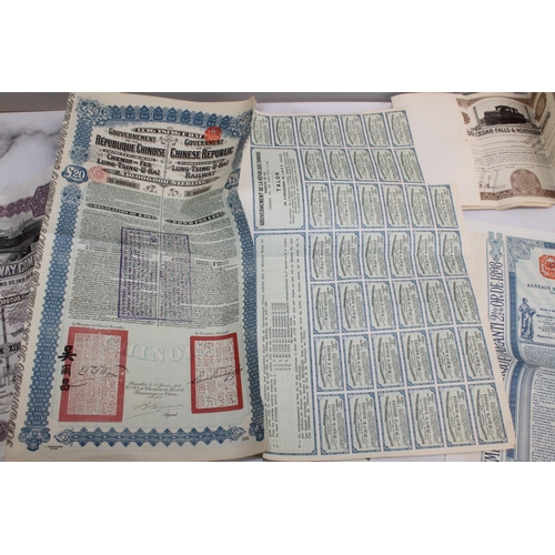 106 - Mixed Collection of Old Share Certificates and Bond Documents
