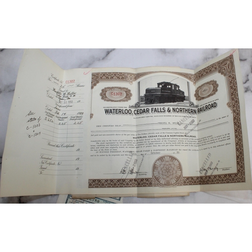 106 - Mixed Collection of Old Share Certificates and Bond Documents