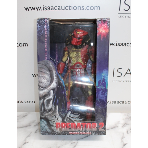 BOXED NECA REEL TOYS PREDATOR 2 WARRIOR PREDATOR 1/4 SCALE ACTION ...