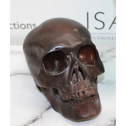 115 - 3 x Skulls & One Glass Head 27CM COLLECTION ONLY