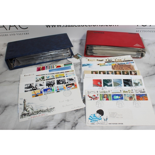 527 - A Quantity Of 1st Day Covers And 2 Stamp Albums