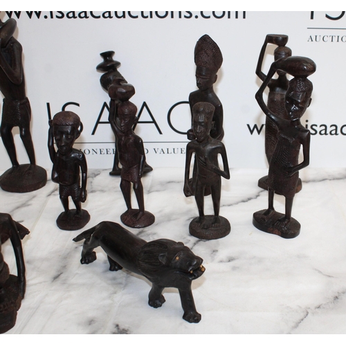 29 - Collection of Wooden African Carvings